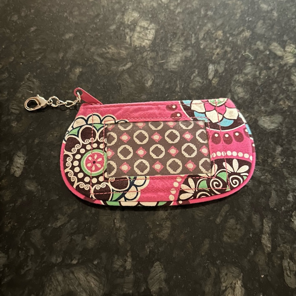 Vera Bradley Pink Paisley ID Pouch